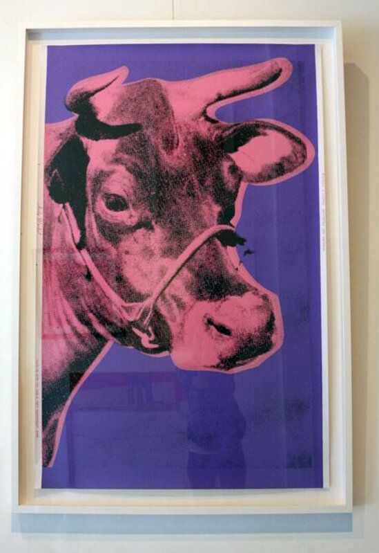 Andy Warhol, ‘Cow, Pink and Purple (FS II.12A)’, 1976, Print, Screenprint on Wallpaper, Revolver Gallery