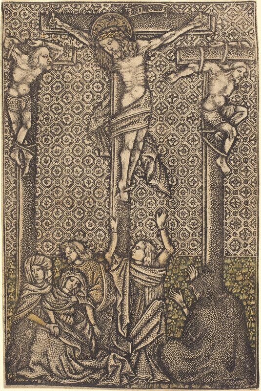 ‘The Crucifixion’, ca. 1460, Print, Hand-colored metalcut on laid paper, National Gallery of Art, Washington, D.C.