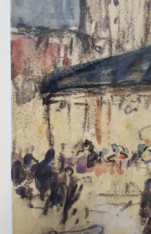 John Rankine Barclay, ‘Paris Street Scene’, 1921, Drawing, Collage or other Work on Paper, Watercolor on Paper, Graves International Art