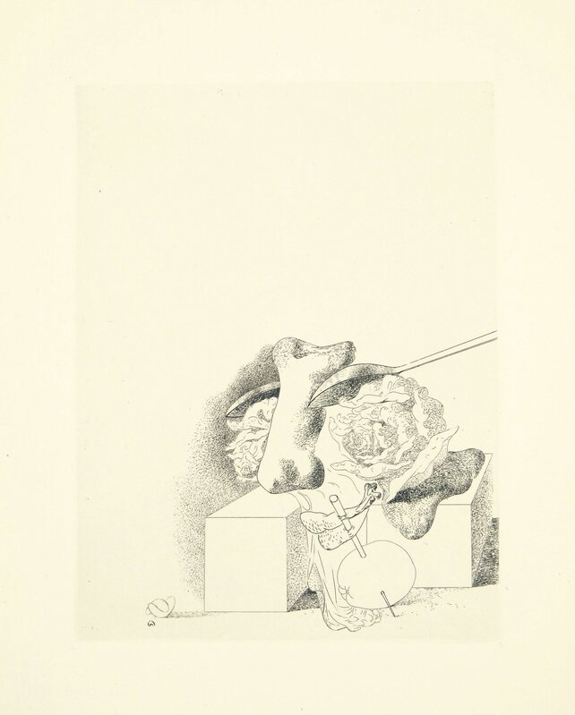 Salvador Dalí, ‘Les Chants de Maldoror, one plate’, 1934, Print, Etching and drypoint, on Arches paper, Christie's