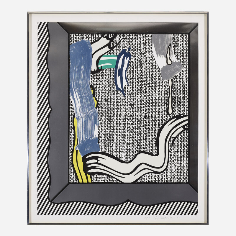 Roy Lichtenstein, ‘Painting on Canvas (from the Paintings series)’, 1984, Print, Woodcut, lithograph and collage on Arches 88, Rago/Wright/LAMA/Toomey & Co.
