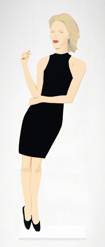 Alex Katz, ‘Black Dress (portfolio of nine)’, 2018, Sculpture, Cutouts from shaped powder coated aluminium with UV-cured archival inks, clear coated, and mounted to stainless steel bases, printed white on top with polished sides, Rukaj Gallery