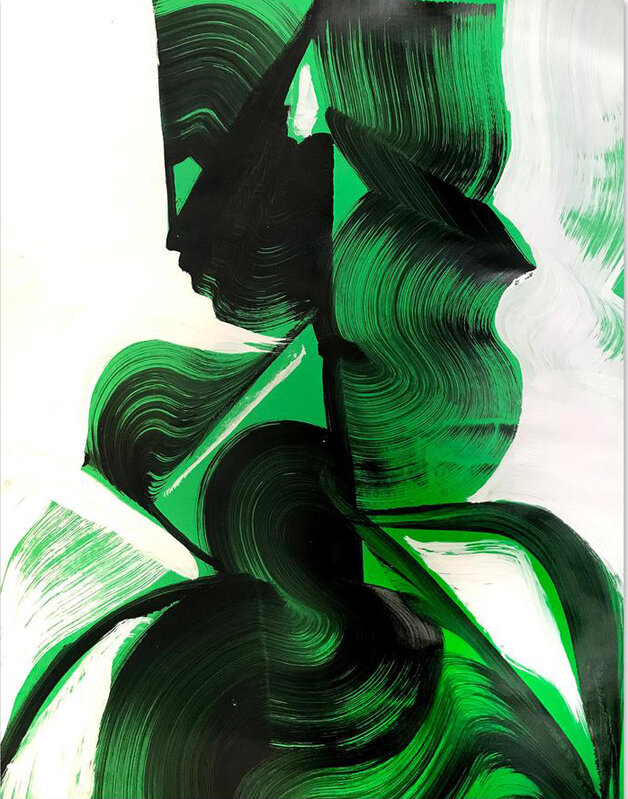 Tomek Sadurski, ‘Personae 1’, 2018, Painting, Acrylic on paper, Michele Mariaud Gallery