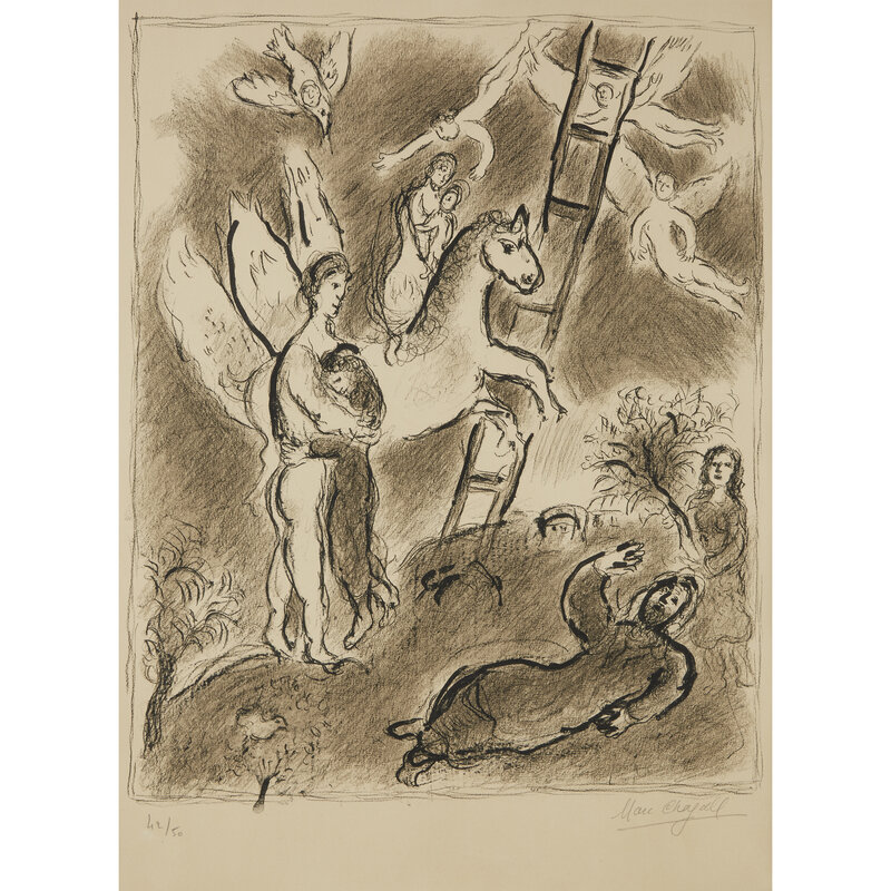 Marc Chagall, ‘Biblical Scene (Jacob)’, 1971, Print, Lithograph on wove paper, Freeman's