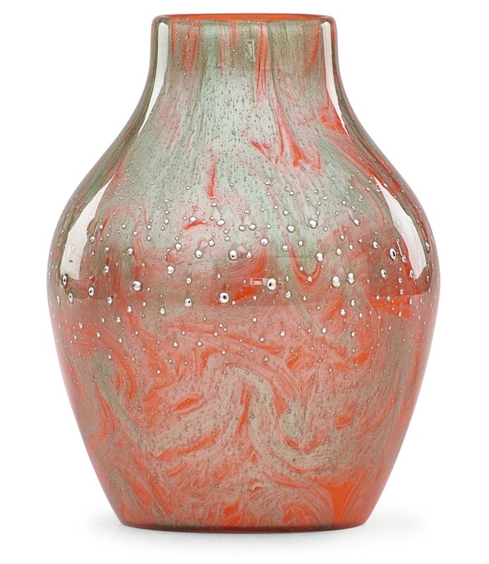 Attributed to Otto Prutscher, ‘Fine and rare Titania Perl vase’, ca. 1908, Design/Decorative Art, Blown glass, Austria, Rago/Wright/LAMA/Toomey & Co.
