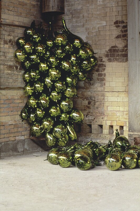 Dale Chihuly, ‘Silvered Green Chandelier’, 1996, Sculpture, Glass, Crystal Bridges Museum of American Art