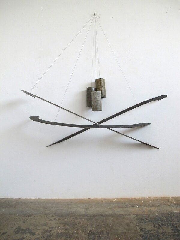 Ana Holck, ‘Passarelas corten 2’, Sculpture, Corten steel, concrete and steel wire, Zipper Galeria