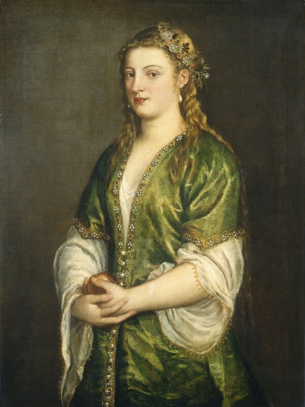 Titian, ‘Portrait of a Lady’, ca. 1555, Painting, Oil on canvas, National Gallery of Art, Washington, D.C.