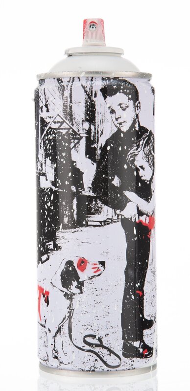 Mr. Brainwash, ‘Pup Art (White)’, 2020, Sculpture, Offset lithograph in colors with hand-embellishments on steel can, Heritage Auctions