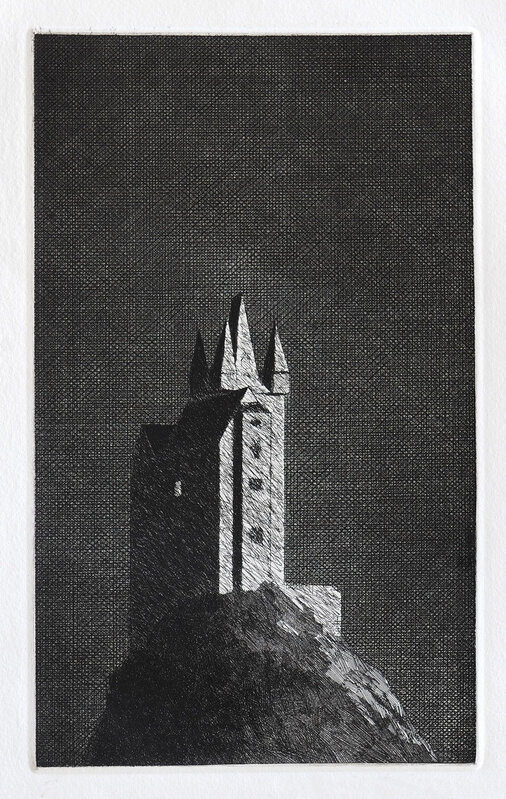 David Hockney, ‘The Haunted Castle’, 1969, Print, Etching and aquatint, Goldmark Gallery