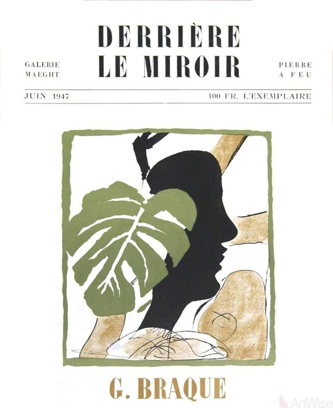 Georges Braque, ‘Derriere Le Miroir, no. 4’, 1947, Ephemera or Merchandise, Stone Lithograph, ArtWise