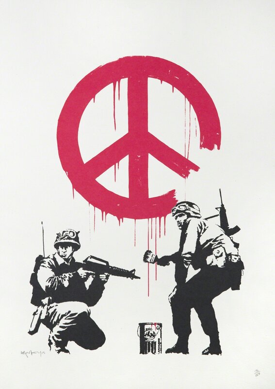 Banksy, ‘CND Soldiers (signed)’, 2005, Print, Screenprint on paper, Julien's Auctions