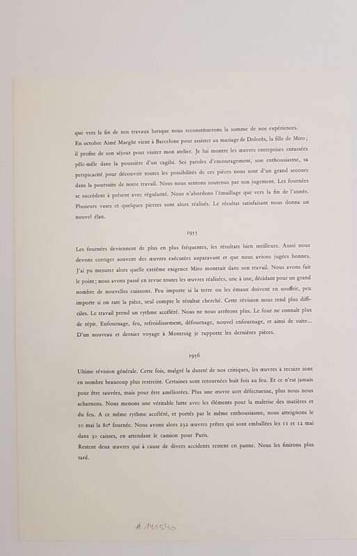 Joan Miró, ‘Composition’, 1956, Print, Lithograph, Cerbera Gallery