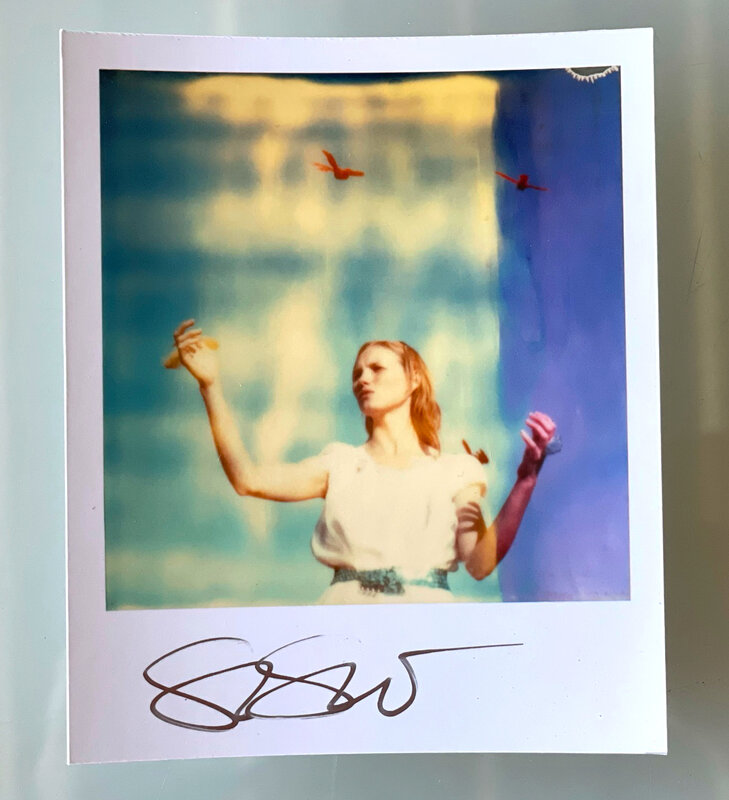 Stefanie Schneider, ‘Stefanie Schneider Polaroid sized Minis - 'Haley and the Birds' - signed, loose’, 1999, Photography, Digital C-Print, based on a Polaroid, Instantdreams