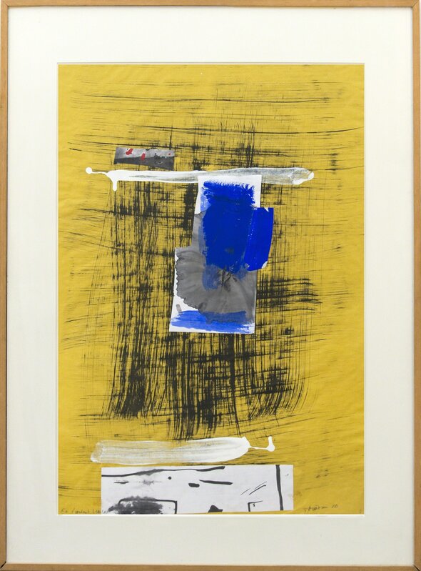 Francine Simonin, ‘Listening to Scarlatti - bold, geometric, abstract shapes, collage on paper’, 2006, Drawing, Collage or other Work on Paper, Acrylic, paper collage on paper, Oeno Gallery