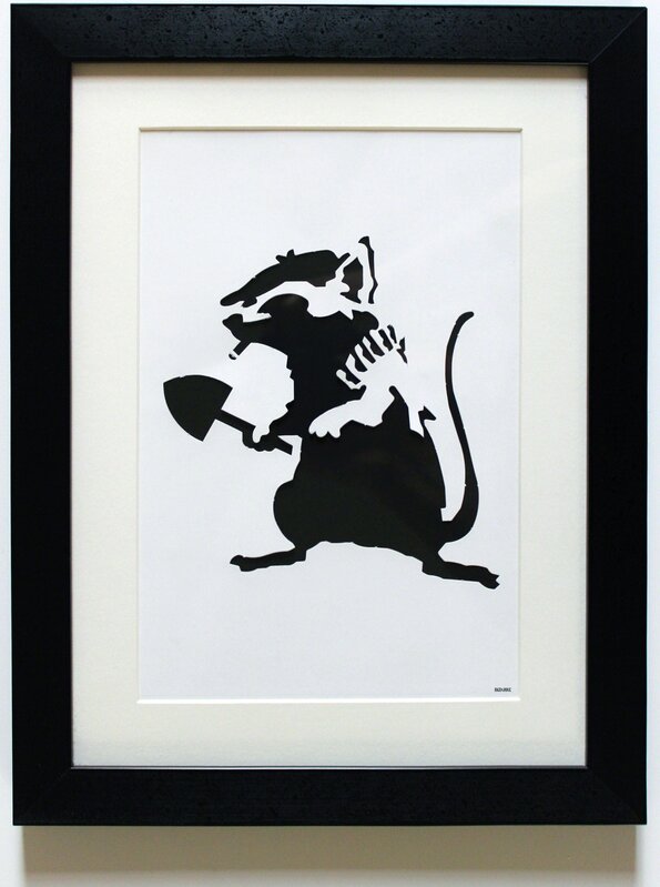 Banksy, ‘Rat Stencil’, 2002, Ephemera or Merchandise, Diecut stencil, EHC Fine Art Gallery Auction