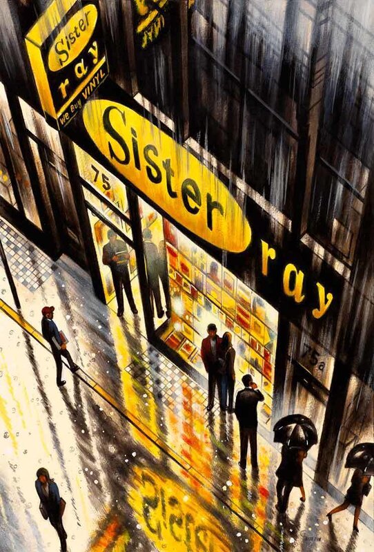 John Duffin, ‘Sister Ray Records - Berwick Street, Soho’, 2020, Painting, Acrylic on paper, Catto Gallery