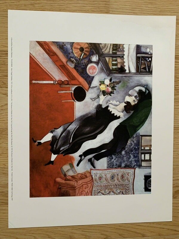 Marc Chagall, ‘MARC CHAGALL "BIRTHDAY" 1915 MCGAW GRAPHICS, MUSEUM OF MODERN ART NEW YORK’, 1995, Posters, Lithograph, Arts Limited