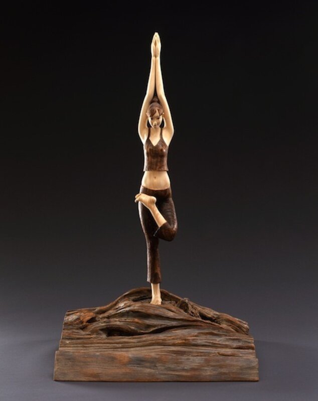 IKKI MIYAKE 三宅一樹, ‘YOGA~ the Embodiment of tree’, 2007, Sculpture, Torreya, Aki Gallery