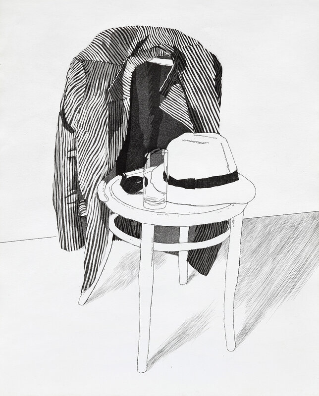 David Hockney, ‘Panama Hat (S.A.C. 127, M.C.A.T. 119)’, 1972, Print, Etching and aquatint, on handmade Crisbrook paper, the full sheet., Phillips