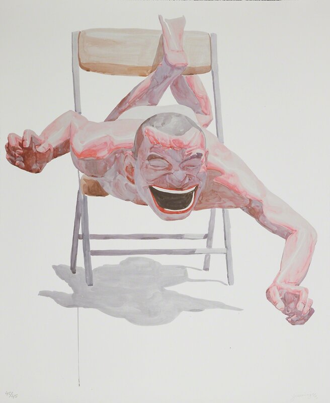 Yue Minjun, ‘Untitled (Smile-ism No. 21)’, 2006, Print, Lithograph in colors, Rago/Wright/LAMA/Toomey & Co.