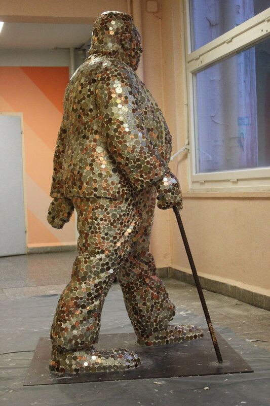 Gemuce Hilario, ‘Passing priority’, 2010, Sculpture, Coins, styrofoam, cement, metal and resin, Arte de Gema