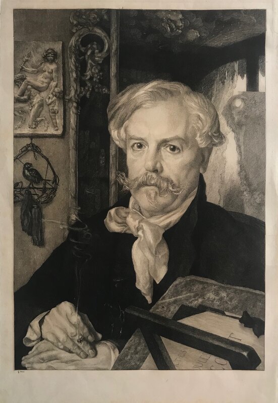 Félix Bracquemond, ‘Portrait of Edmond de Goncourt, vi/ix’, 1882, Print, Etching, Pia Gallo