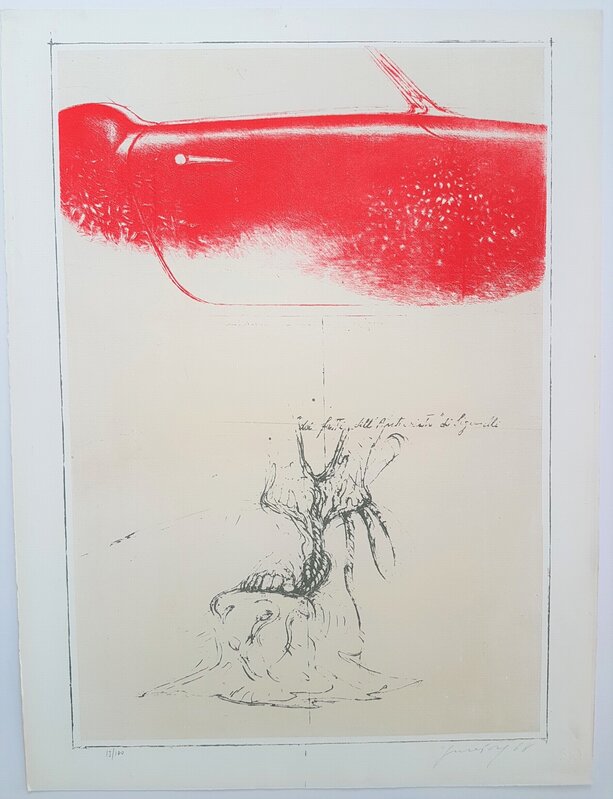 Piero Guccione, ‘Images’, 1968, Print, Lithograph in four colors, Cerbera Gallery