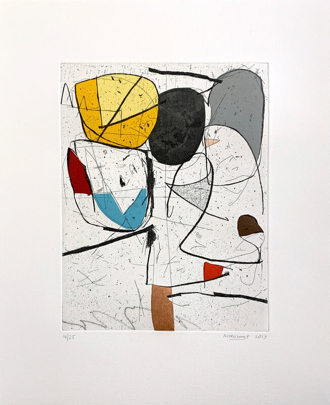 Joseph Hart, ‘Nine Ideas’, 2013, Print, 1 plate, one color intaglio: etching, aquatint, spitbite and 9 piece chine collé, David Krut Projects