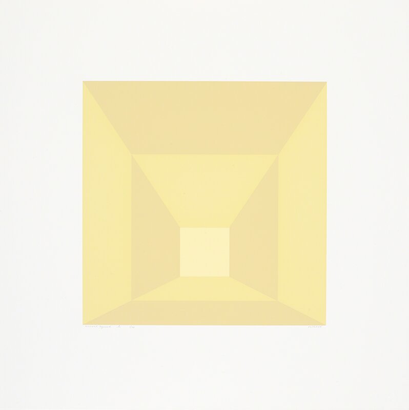 Josef Albers, ‘Mitred Squares’, 1976, Print, Portfolio of twelve screenprints on Arches 88 rag mould-made paper, Cristea Roberts Gallery