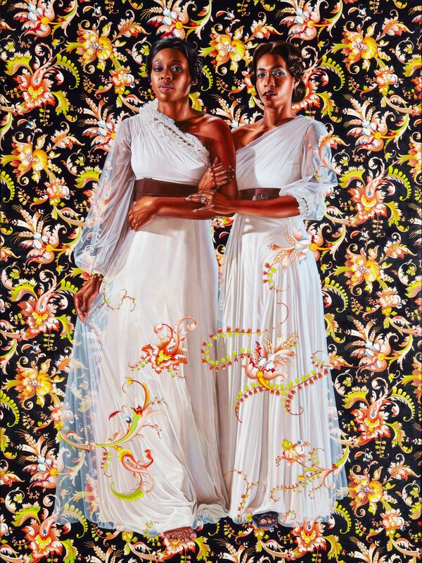 Kehinde Wiley, ‘The Two Sisters’, 2012, Painting, Oil on linen, Brooklyn Museum
