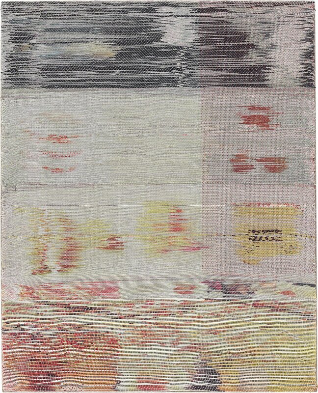 Margo Wolowiec, ‘Untitled’, 2014, Textile Arts, Ink, fabric dye on hand woven polyester, cotton and linen, Phillips