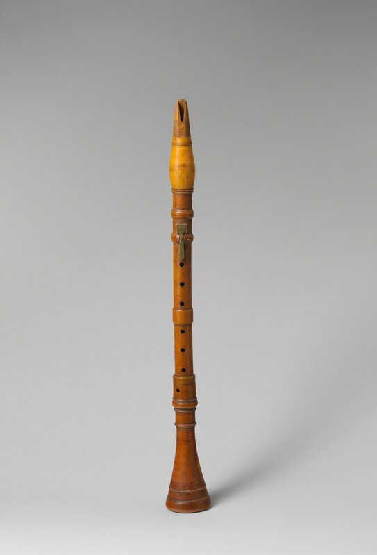 Unknown German, ‘Clarinet in D’, 1750–1770, Other, Boxwood, brass, The Metropolitan Museum of Art