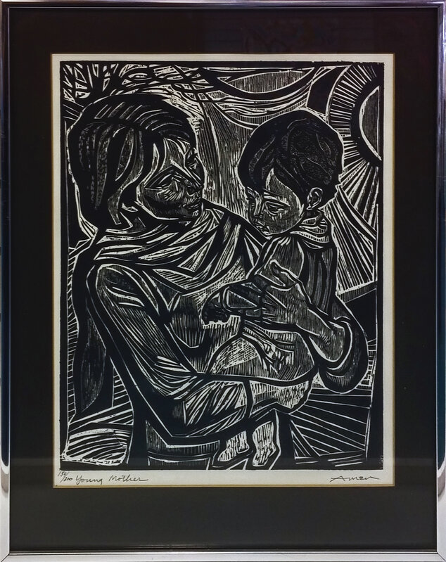 Irving Amen, ‘YOUNG MOTHER’, ca. 1990, Print, SERIGRAPH, Gallery Art