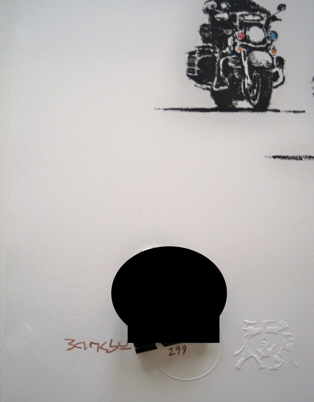 Banksy, ‘Banksy Chocolate Donuts Print Edition of 299 Full Pest Control Pictures On Walls’, 2009, Print, Screen print on Arches Fine Art Paper, New Union Gallery