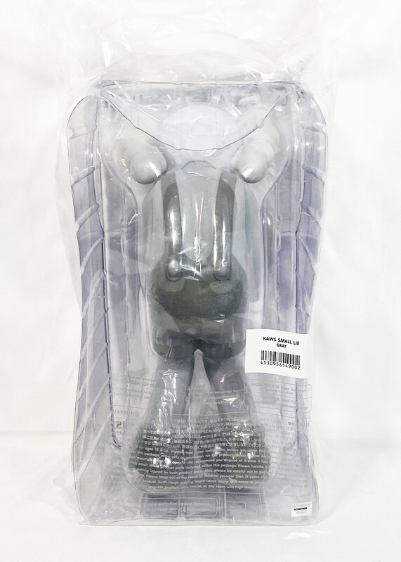 KAWS, ‘'Small Lie' (grey)’, 2017, Sculpture, Painted cast vinyl collectible art toy., Signari Gallery