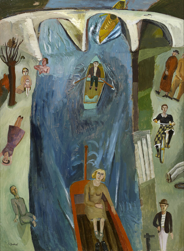 Simon Quadrat, ‘On the River’, ca. 2020, Painting, Oil on canvas, Sladers Yard