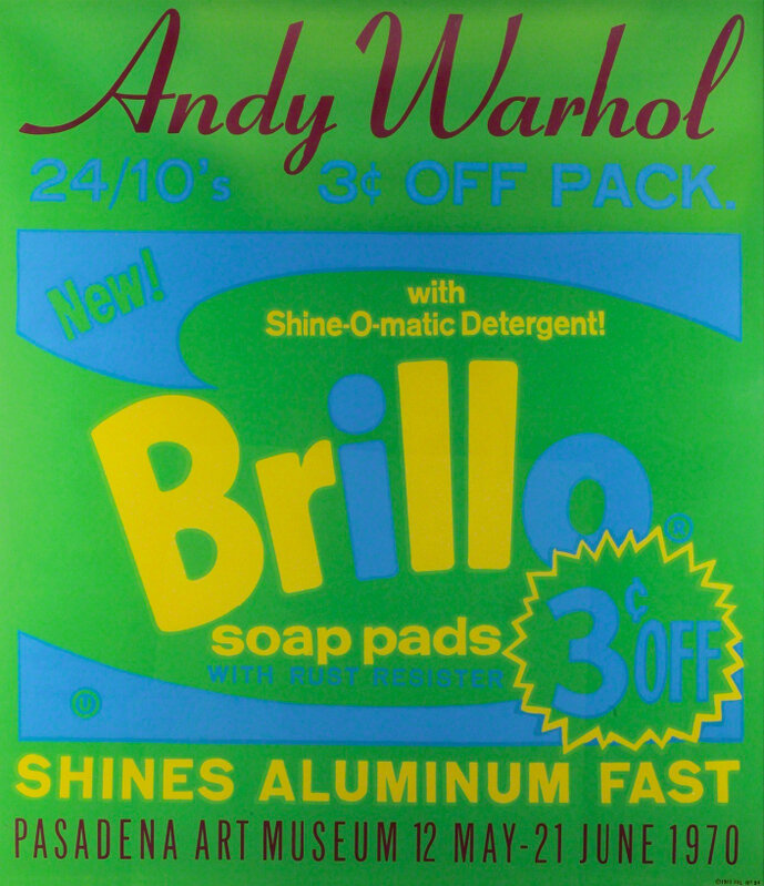Andy Warhol, ‘Andy Warhol, Brillo, Pasadena Art Museum, Serigraph, 1970’, 1970, Print, Serigraph, Hedges Projects