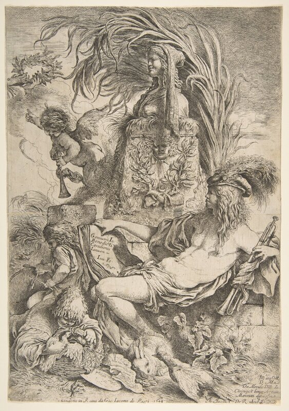 Giovanni Benedetto Castiglione, ‘The Genius of Castiglione’, ca. 1645–1647, Print, Etching, The Metropolitan Museum of Art