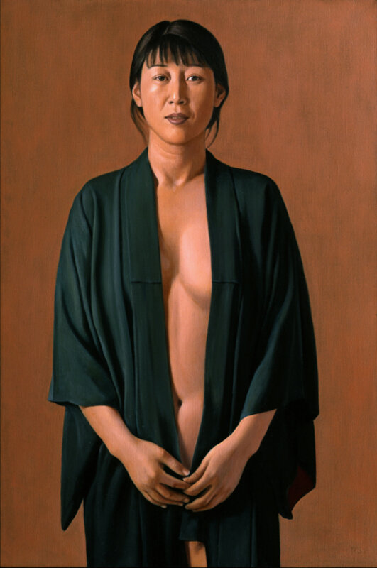 Ron Schwerin, ‘Sophi Li in Kimono’, Painting, Oil on linen canvas, Zenith Gallery