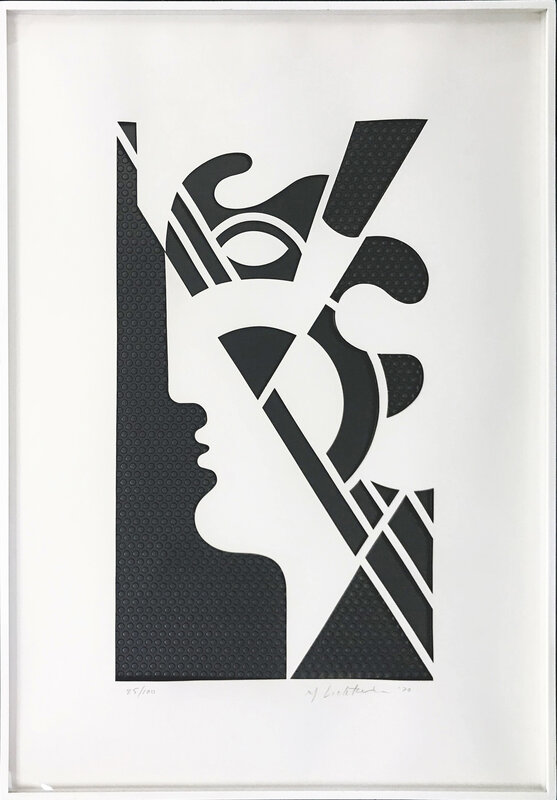 Roy Lichtenstein, ‘MODERN HEAD #5’, 1970, Print, EMBOSSED GRAPHITE WITH DIE-CUT PAPER OVERLAY, Gallery Art