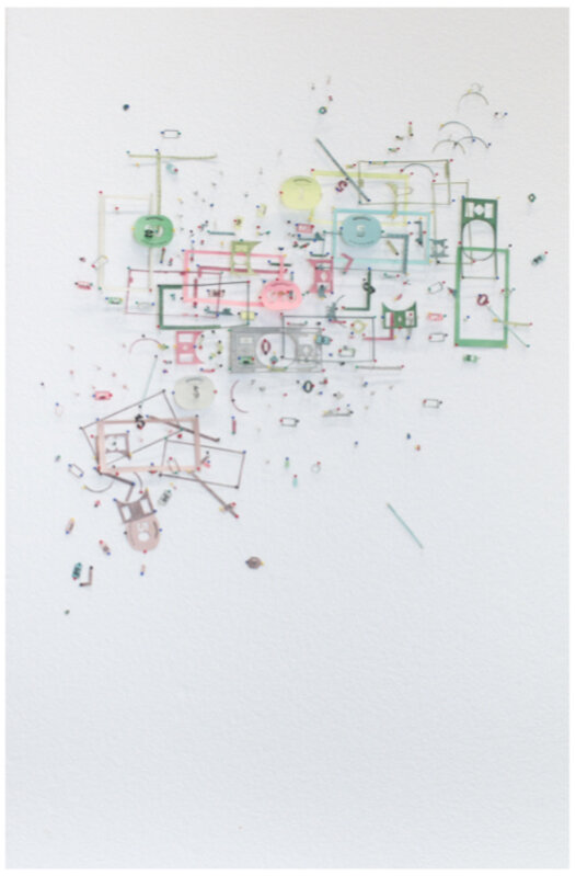 Yuken Teruya, ‘Monopoly Dispersed #5’, 2017, Mixed Media, Foam, pins, Monopoly money, plexiglass, Piero Atchugarry Gallery
