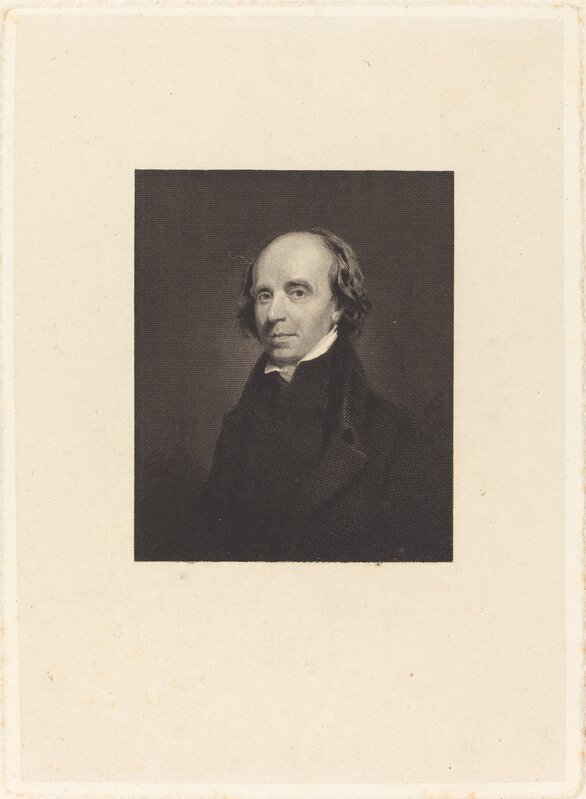 Attributed to William Camden Edwards possibly after John Jackson, ‘John Flaxman’, Print, Engraving and (etching?) on papier colle, National Gallery of Art, Washington, D.C.