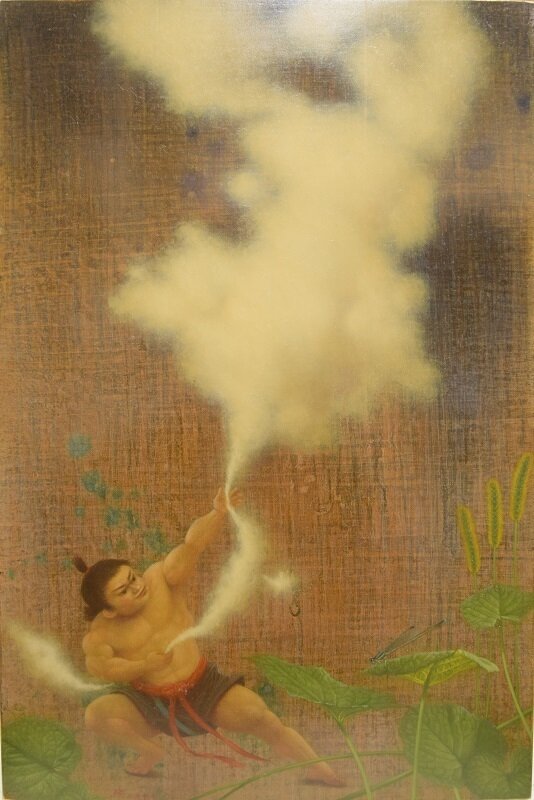 Seiichiro Ban, ‘Catching a cloud’, 2017, Painting, Mixed media, SEIZAN Gallery