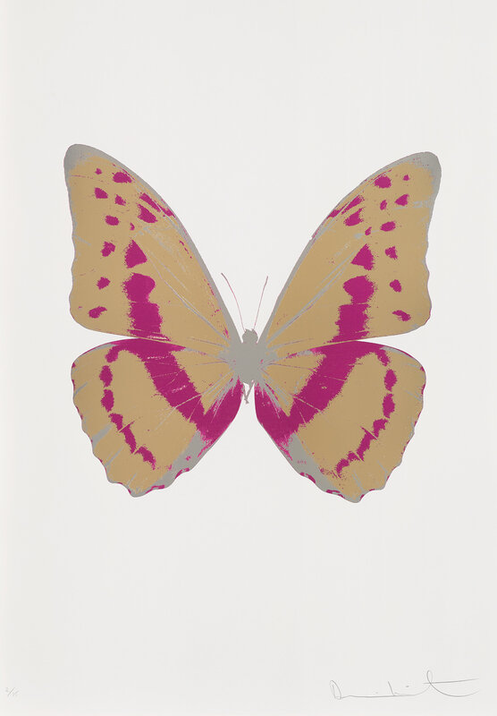 Damien Hirst, ‘The Souls III - Hazy Gold/Fuschia Pink/Silver Gloss’, 2010, Print, Foil block print in colours, on Arches 88 archival paper, with full margins., Phillips