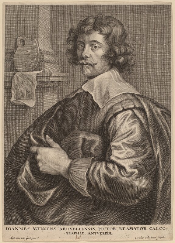 Cornelis Galle I after Sir Anthony van Dyck, ‘Joannes Meyssens’, probably 1626/1641, Print, Engraving, National Gallery of Art, Washington, D.C.