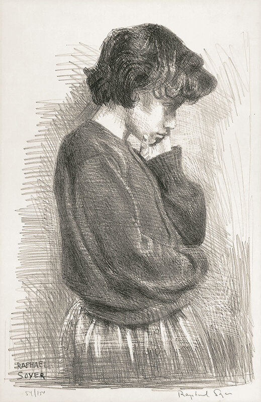 Raphael Soyer, ‘Adolescence’, N/A, Print, Lithograph, CLAMP