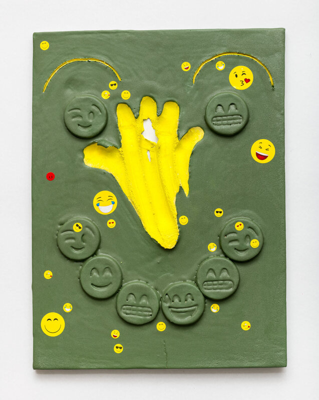 Jonathan Baldock, ‘Mask XXXV’, 2018, Sculpture, Ceramic and stickers, Stephen Friedman Gallery