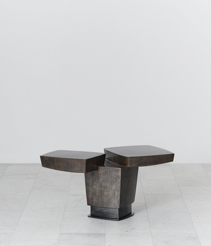 Gary Magakis, ‘Ledges 2 Patined Steel Side Table, USA’, 2016, Design/Decorative Art, Steel, Todd Merrill Studio