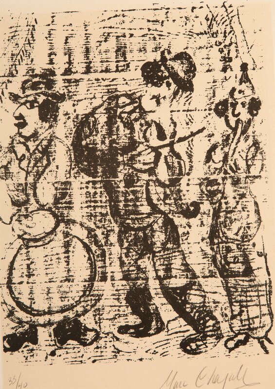 Marc Chagall, ‘Les musiciens vagabonds’, 1963, Print, Lithograph on Arches paper, Heritage Auctions